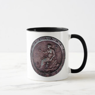 1797 British "cartwheel" penny mug