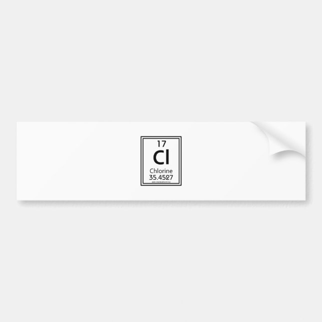 17 Chlorine Bumper Sticker (Front)