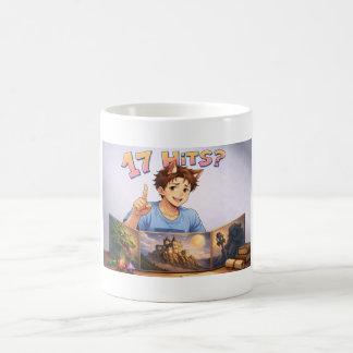 17 HITS? Funny RPG Anime T-Shirt | Dungeon Master  Coffee Mug