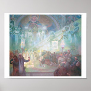 #17 Holy Mount Athos, Mucha Poster