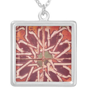 17:Isnik Tile, 16th century Silver Plated Necklace