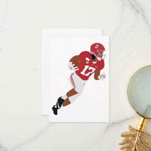 17 Jaylen Waddle Thank You Card