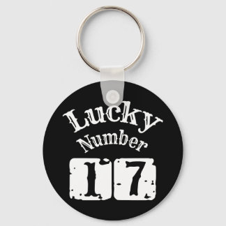 17 - Lucky Number 17 Luck Keychain