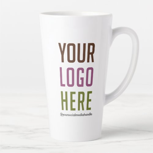 17 oz Custom Tall Latte Mug with Logo No Minimum