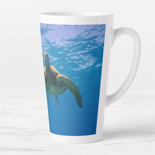 17 Oz Hawaiian Green Sea Turtle Honu XL Coffee Latte Mug