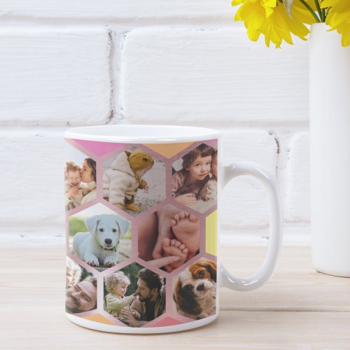 17 Photo Collage Cute Family Love Memory Two_Tone Coffee Mug