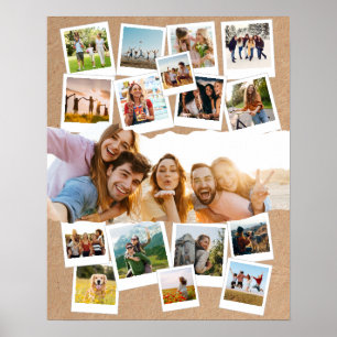 17 Picture Scrapbook Personalized Photo Collage Poster