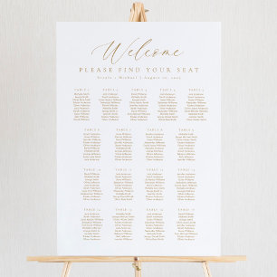 17 Tables Welcome Seating Chart Foam Board