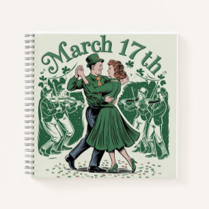 17 th March saint Patrick. Irish Festival Notebook