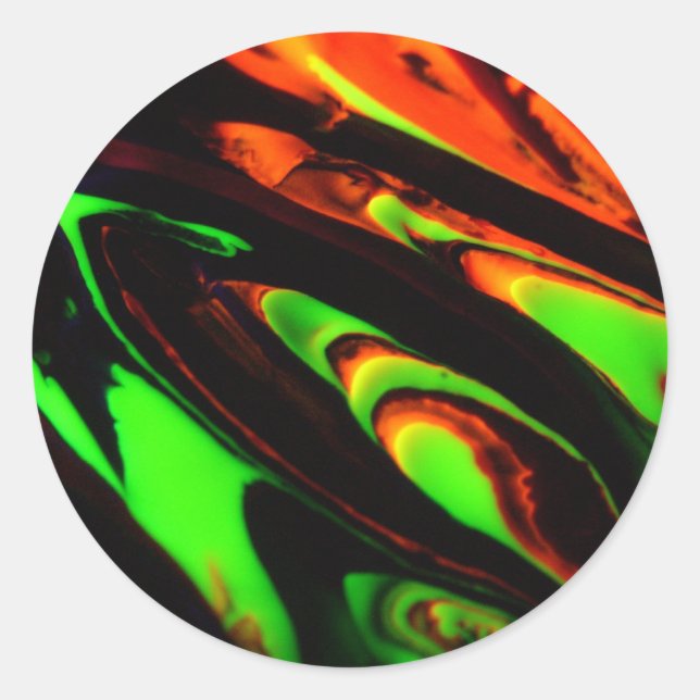 #17 TLuv.Design© "Phantasmagoria" Series Classic Round Sticker (Front)