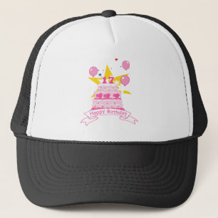 17 Year Old Birthday Cake Trucker Hat