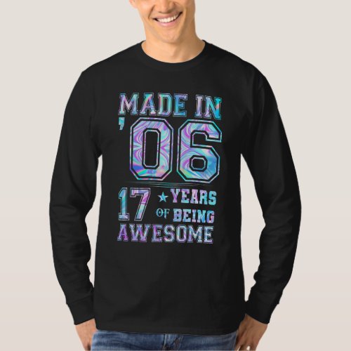 17 Year Old Girl Gifts For 17th Birthday Gift Born T_Shirt