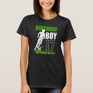 17 Year Old Soccer Birthday Party Theme 17th For T-Shirt