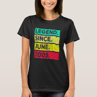 17 Years Old Vintage Legend Since June 2005 17th B T-Shirt