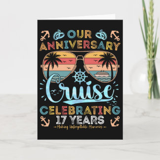17th Anniversary Cruise Celebrating 17 Years Coupl Card