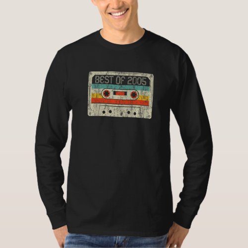 17th Birthday  Best Of 2005 Cassette Tape 17 Years T_Shirt