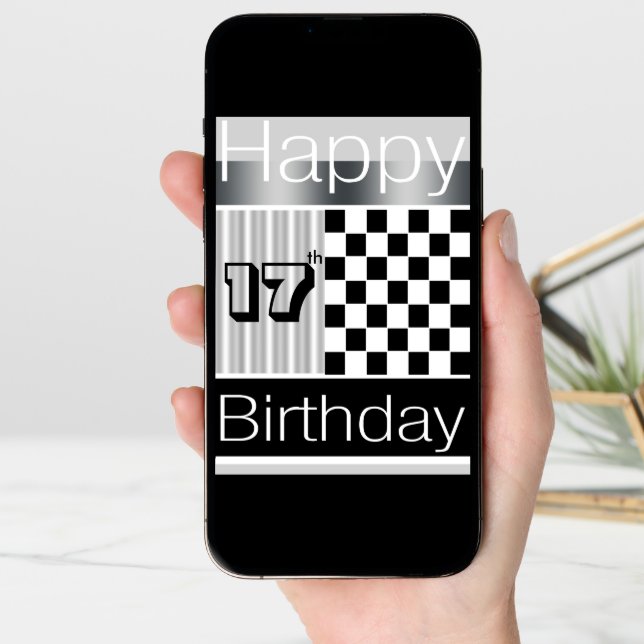 17th Birthday Card (Front Digital)