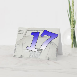 17th Birthday Card