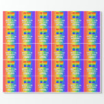 [ Thumbnail: 17th Birthday: Colorful, Fun Rainbow Pattern # 17 Wrapping Paper ]