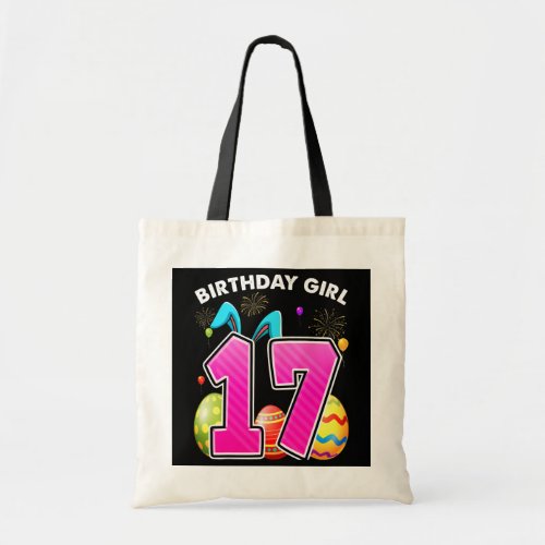 17th Birthday Easter Bunny Ears 17 Years Old Tote Bag