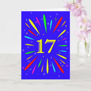 17th Birthday Explosion Card