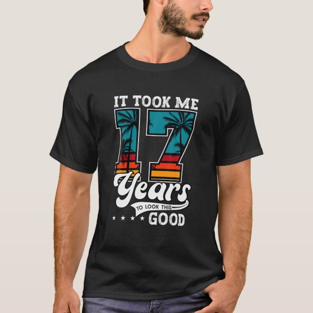 17Th Birthday For Boys Girls Gift 17 Years Old Bda T-Shirt (Front)
