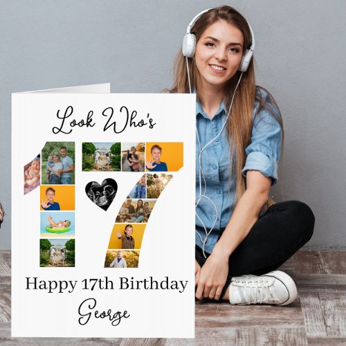 17th Birthday Giant Photo Collage Teen keepsake