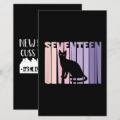 17th Birthday Gift | Cute Cat Lover Gift (Front/Back)