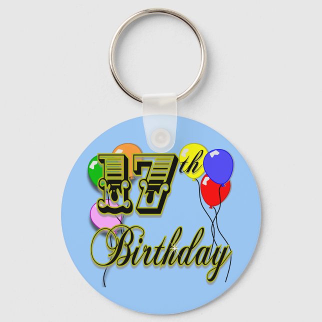 17th Birthday Merchandise Keychain (Front)