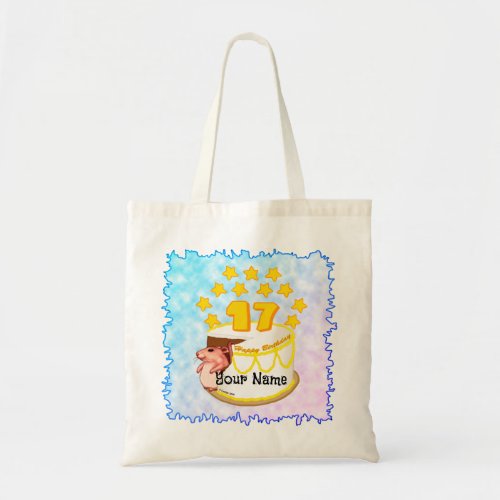 17th Birthday Party Mouse custom name Tote Bag