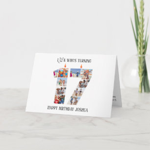 17th Birthday Photo Card