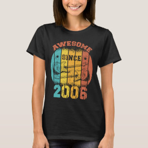 17th Birthday Vintage 2006 Retro 17 Years old Guit T-Shirt