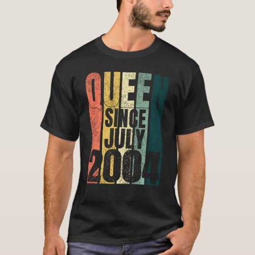 17th Birthday Woman Quarantined Queen Since July 2 T_Shirt