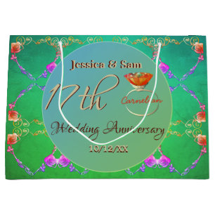17th Carnelian Wedding Anniversary Gift Bag