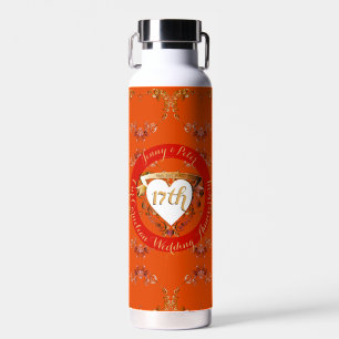 17th Carnelian Wedding Anniversary Water Bottle