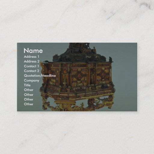 Customizable 17th century amber casket, Malbork, Poland Business Cards