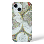 17th Century Antique World Map, Frederick De Wit iPhone 15 Case