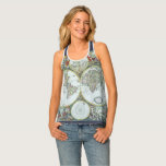 17th Century Antique World Map, Frederick De Wit Tank Top