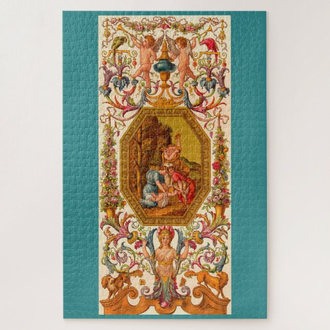 17th century baroque print jigsaw puzzle (Vertical)