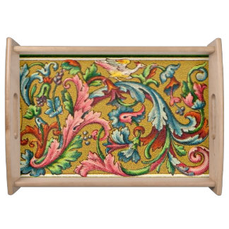 17th century baroque print serving tray