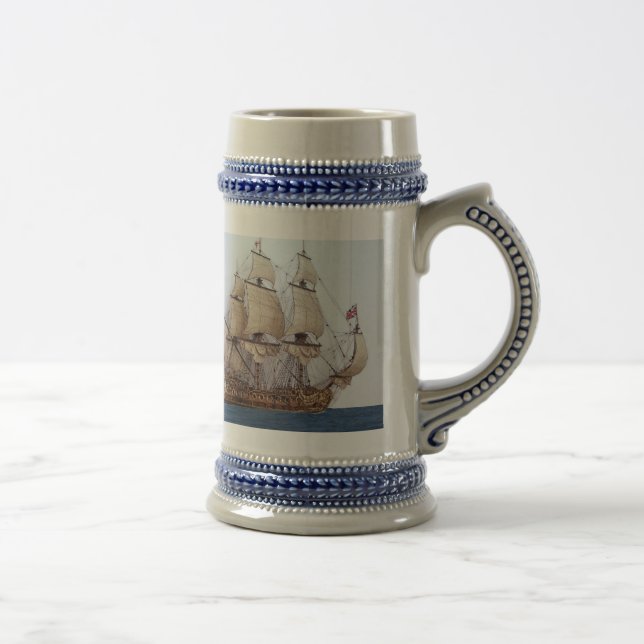 17Th Century British Warship Mug (Right)