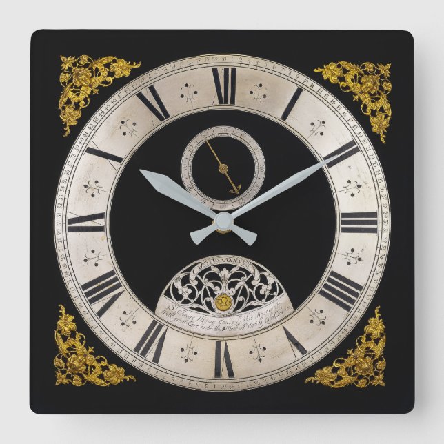 17th Century Design Wall Clock (Front)