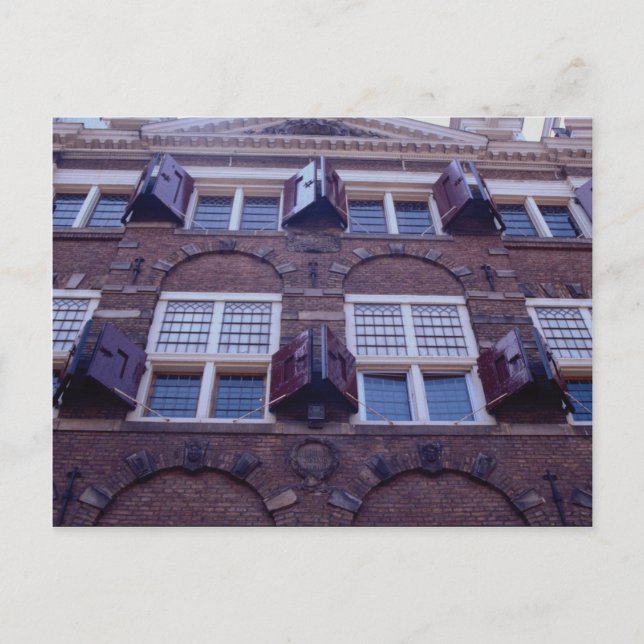 17th Century Dutch painter Rembrandt's house in Am Postcard (Front)