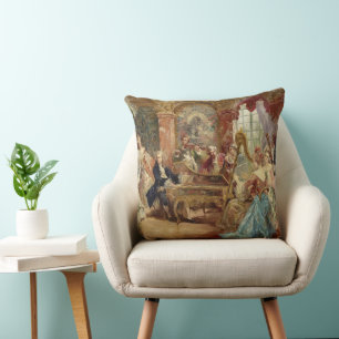 17th Century Musical Soiree  Throw Pillow
