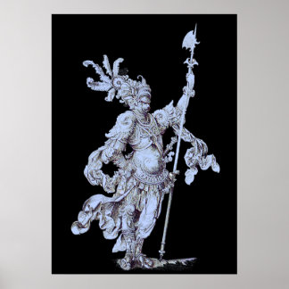 17th century soldier poster