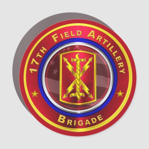 17th Field Artillery Brigade Thunderbolt Car Magnet