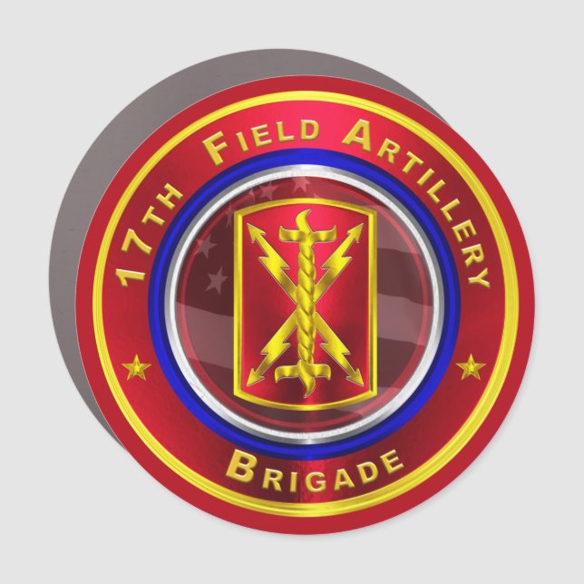 17th Field Artillery Brigade “Thunderbolt” Car Magnet (Front)