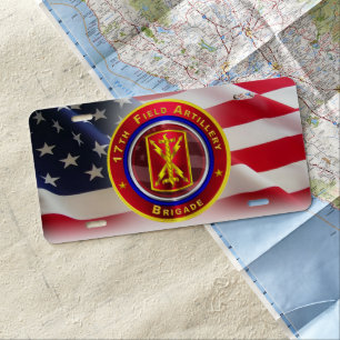 17th Field Artillery Brigade “Thunderbolt” License Plate