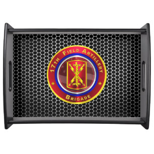 17th Field Artillery Brigade “Thunderbolt” Serving Tray