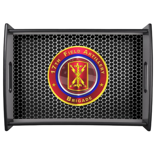 17th Field Artillery Brigade “Thunderbolt” Serving Tray (Front)
